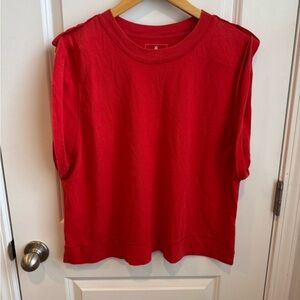 Very G Red Sleeveless Tank Top